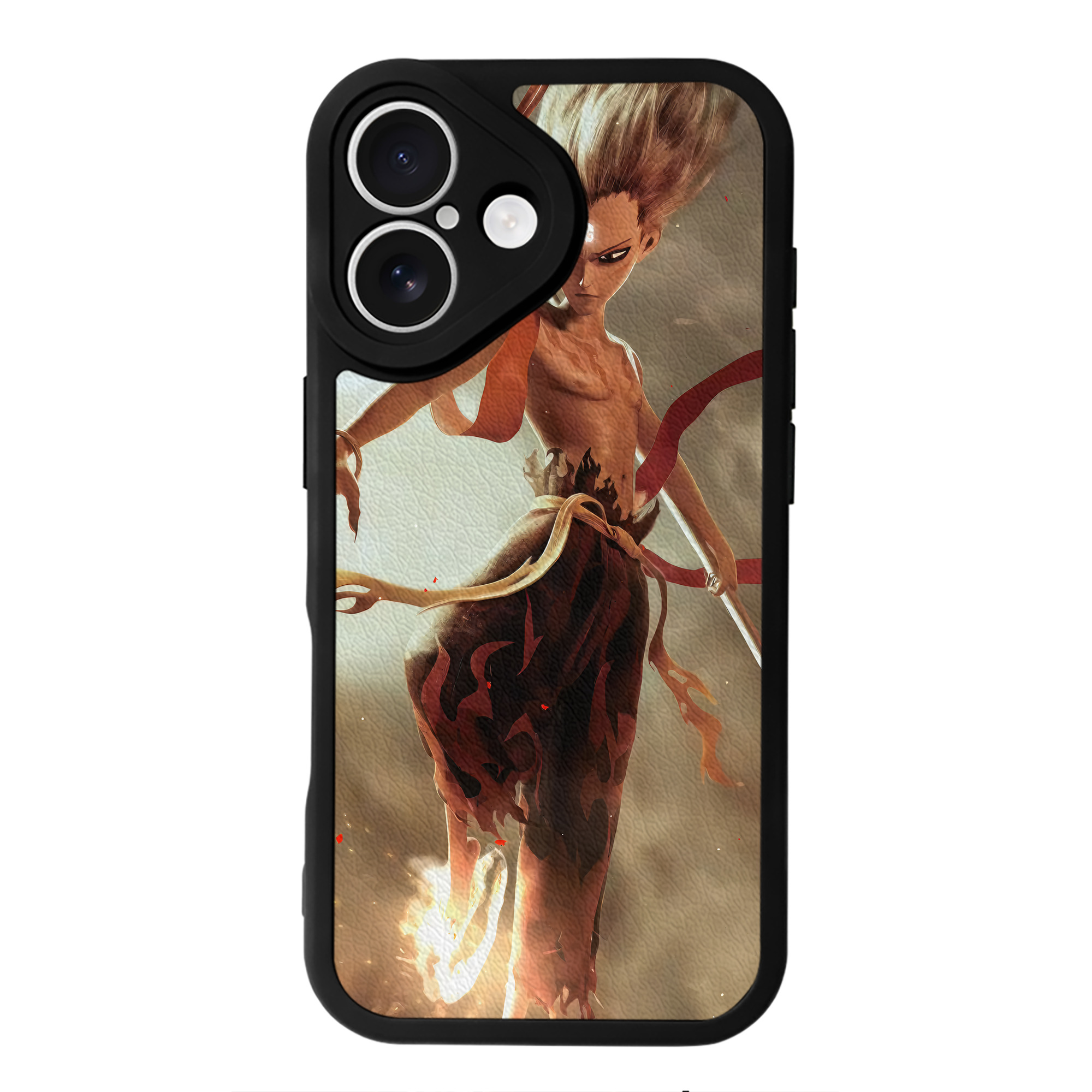 （画像用） Ne Zha 2 ナタ 魔童の大暴れ 【iPhone 16シリーズ対応】シリコンスマホケース（レザー調） 材質：シリコン